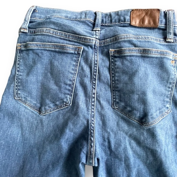 Madewell Medium Wash Cali-Demi Raw Hem Boot Jeans Women's Size 27 - Picture 4 of 11
